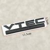 3D ABS Chrome Black Logo VTEC TURBO Car Rear Trunk Sticker Emblem Decal Badge for Honda Civic Accord CRV Auto Accessories