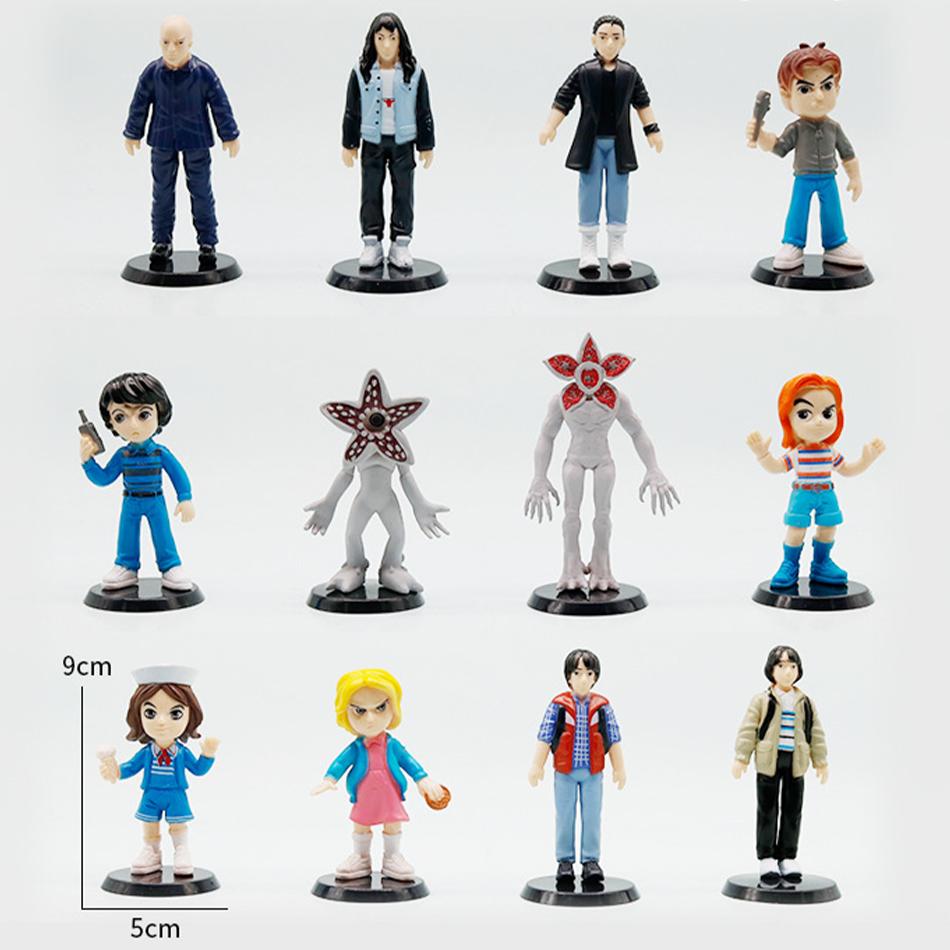 8 шт. Карманный брелок Одиннадцать Барб Робин Стив Дастин Виниловая фигурка Брелок Модель Игрушки