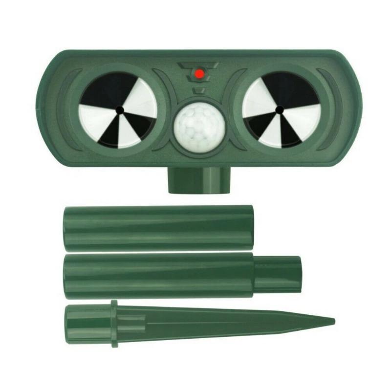 1 шт. ультразвуковой отпугиватель животных, кошек, собак, отпугиватель на солнечных батареях, перезаряжаемый, водонепроницаемый, для сада, отпугиватель животных для фермерского двора