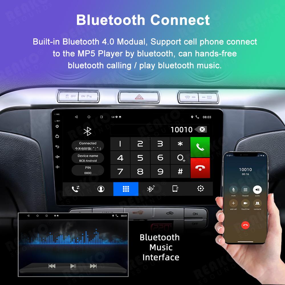 Reakosound Android Car Radio For Ford S Max S-MAX 2007 2008 AT Car Radio Multimedia Video Player Navigation GPS Stereo Auto Android 2 Din