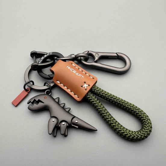 Yousheng Dinosaur Charm Keychain Zinc Alloy Animal Keyring Keys Backpacks Handbags Keychain Stylish Accessories