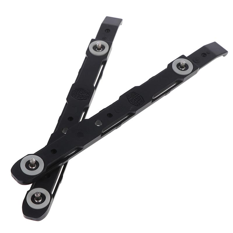 1Pair New Black Chassis Hard Drive Mounting Plastic Rails For Cooler Master
