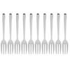 12Pcs Stainless Steel Forks Multifunctional Tasting Appetizer Cake Dessert Salad Fruit Fork