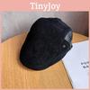 Simple Solid Retro Color Suede Neutral Casual Beret For Autumn And Winter