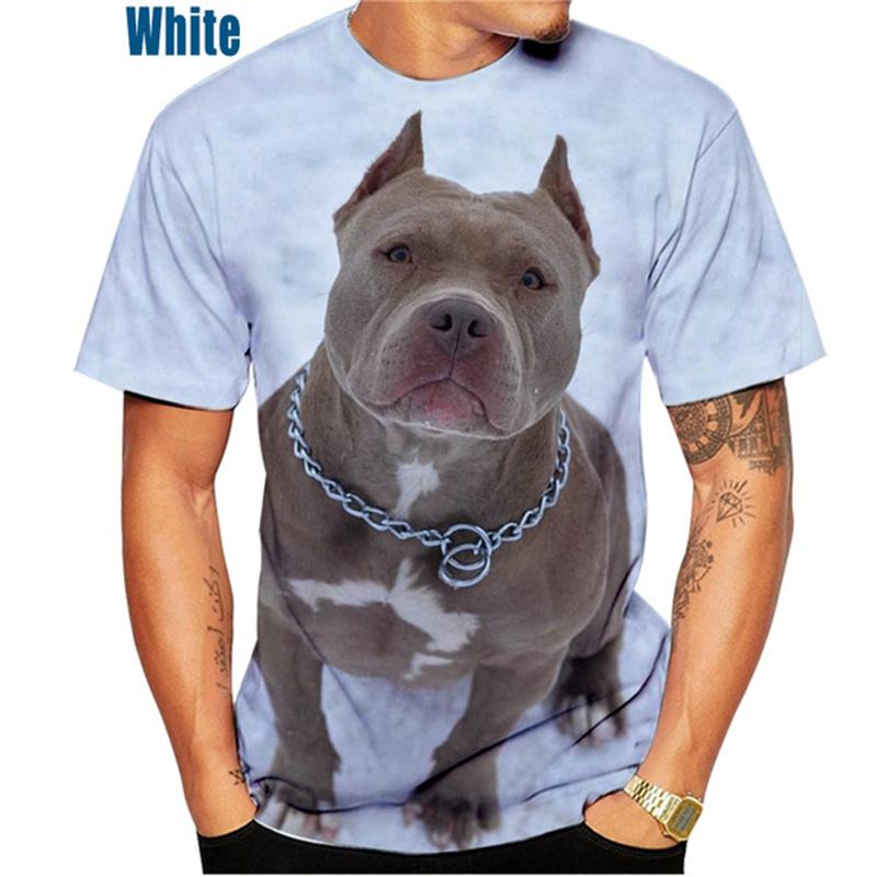Funny Pitbull Dog 3D Printed T-shirt Men Women O-Neck Short Sleeve