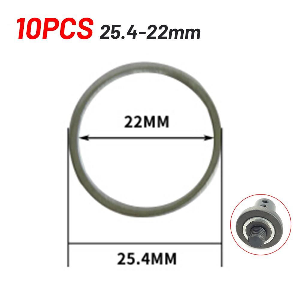 Переходное кольцо для пильного диска 10 шт. Шайба для резки пилой Переходное кольцо для внутреннего отверстия Шайба для изменения апертуры диска 25,4-16 22-16 25,4-20 20-16
