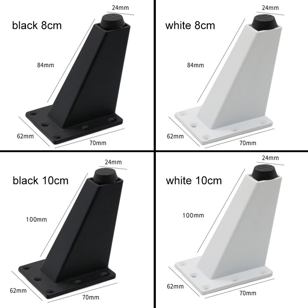 4Pcs Strong Home Black White Table Support Furniture Feet Sofa Legs Cabinet Holder Foot