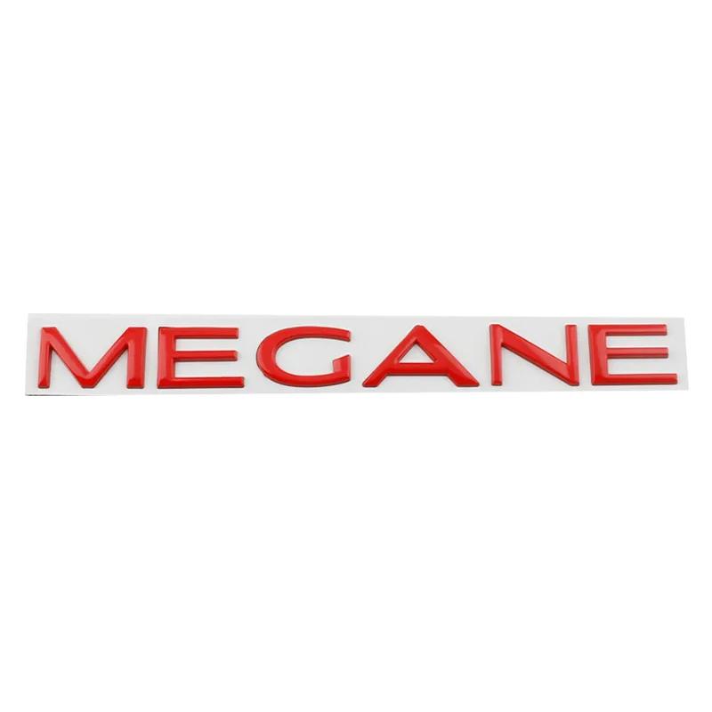 1Pc 3D Metal Car Rear Trunk Words Letters Logo Emblem Badge Decals Sticker Styling Parts Accessories For Renault Megane 1 2 3 4 5 RS GT