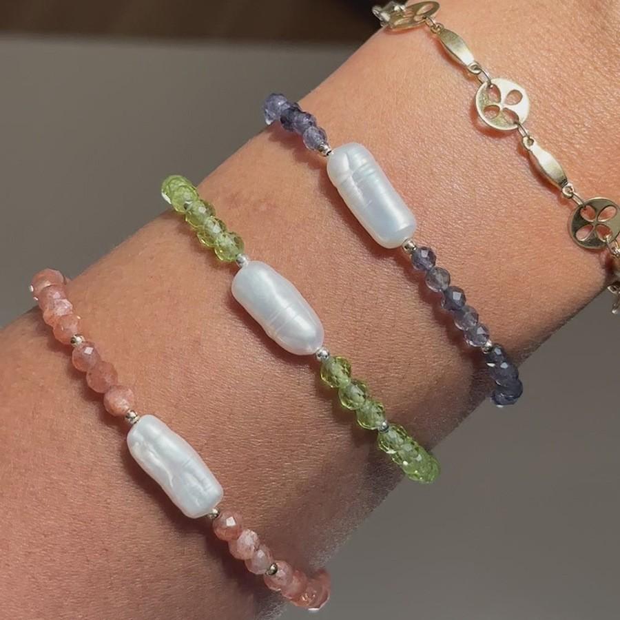 Браслет Feeling Spar Mix and Match Браслет из натурального пресноводного жемчуга Тренд для путешествий Сочетание