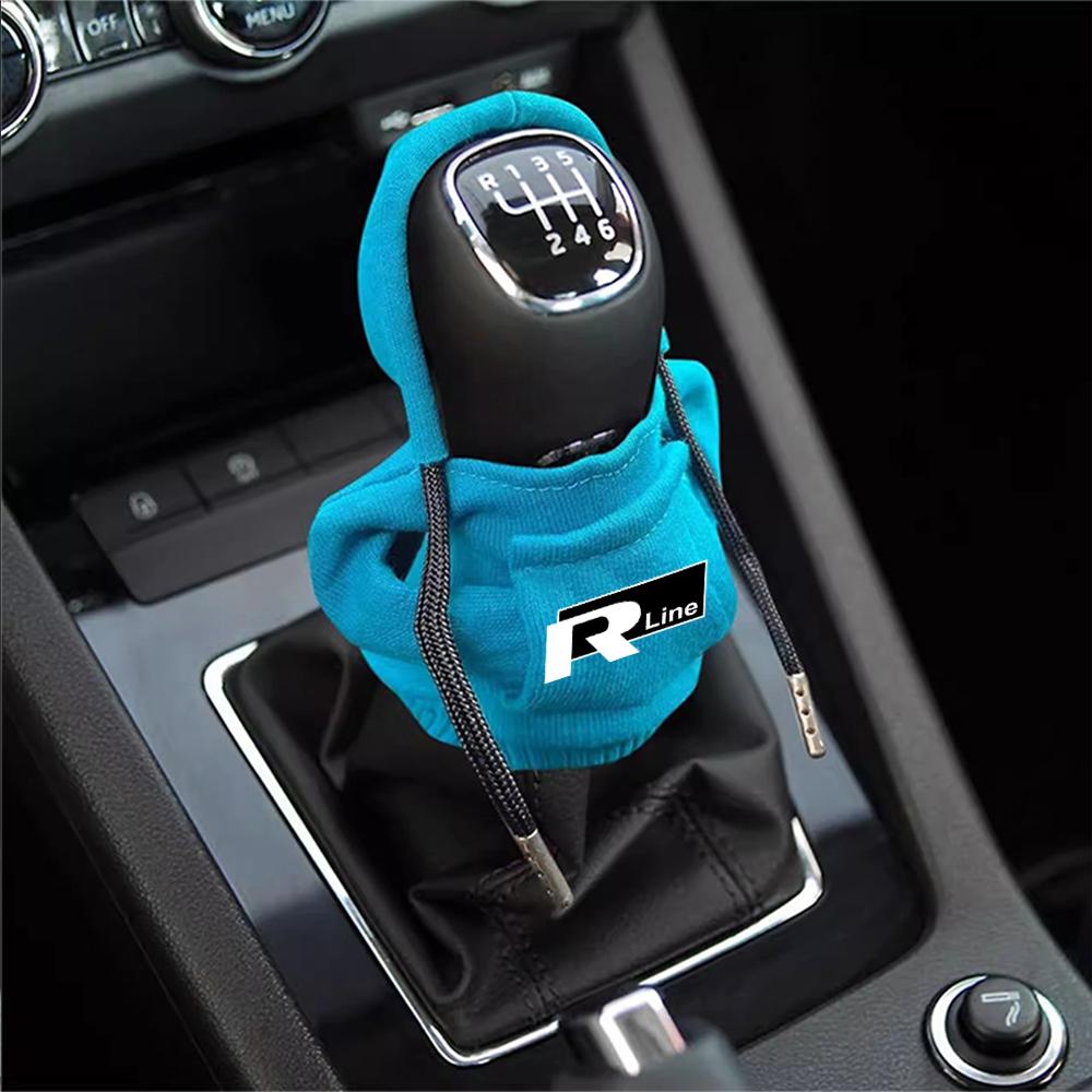 2025 Hot For Volkswagen VW GTI R Golf 7 Polo Tiguan Passat Lavida Rline Hoodie Car Gear Shift Knob Cover Manual Handle Change Le