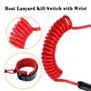 Выключатель аварийной остановки лодочного двигателя, сменный шнур безопасности для подвесного мотора длиной 160 см/63 дюйма