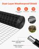 Hardware Cloth 61cm x 7.62m, 2 x 3 in Mesh 16 Gauge Galvanized Wire Mesh Roll, Weather-Resistant Vinyl Coated Chicken Wire Fencing, Heavy Duty Welded