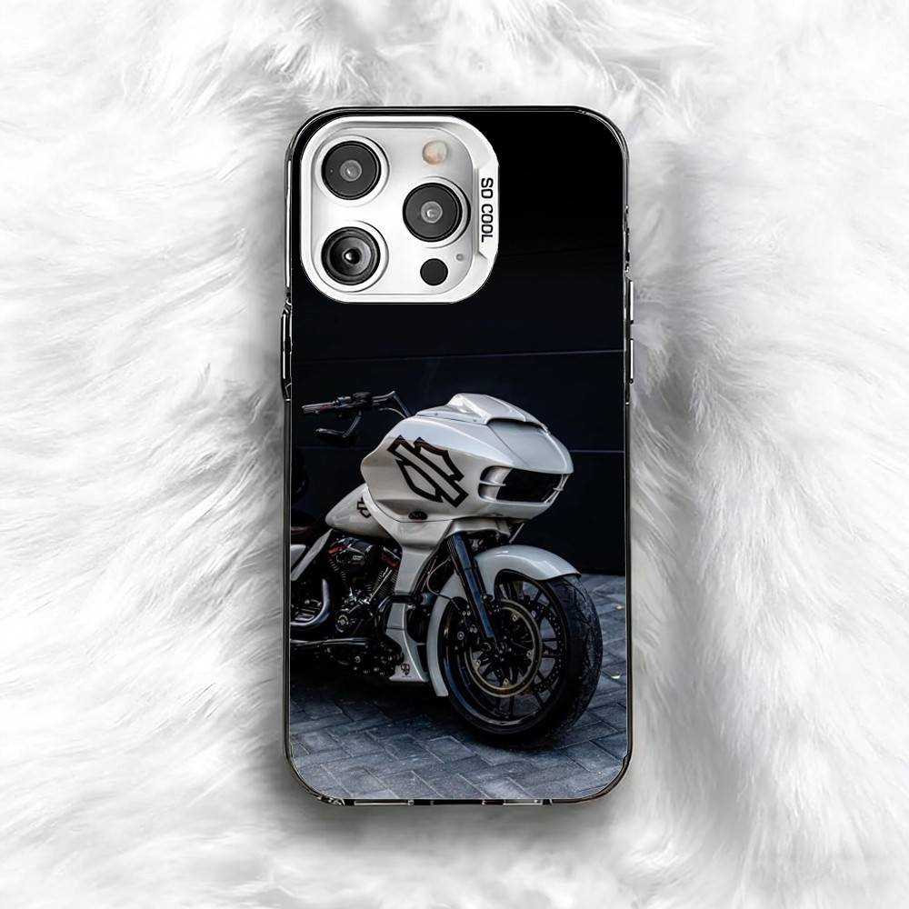 Чехол для телефона Classic Motorcycle S-Street G-Glide CVO для iPhone 16 17 15 14 12 13 Pro Max Черный цвет Ударопрочный чехол