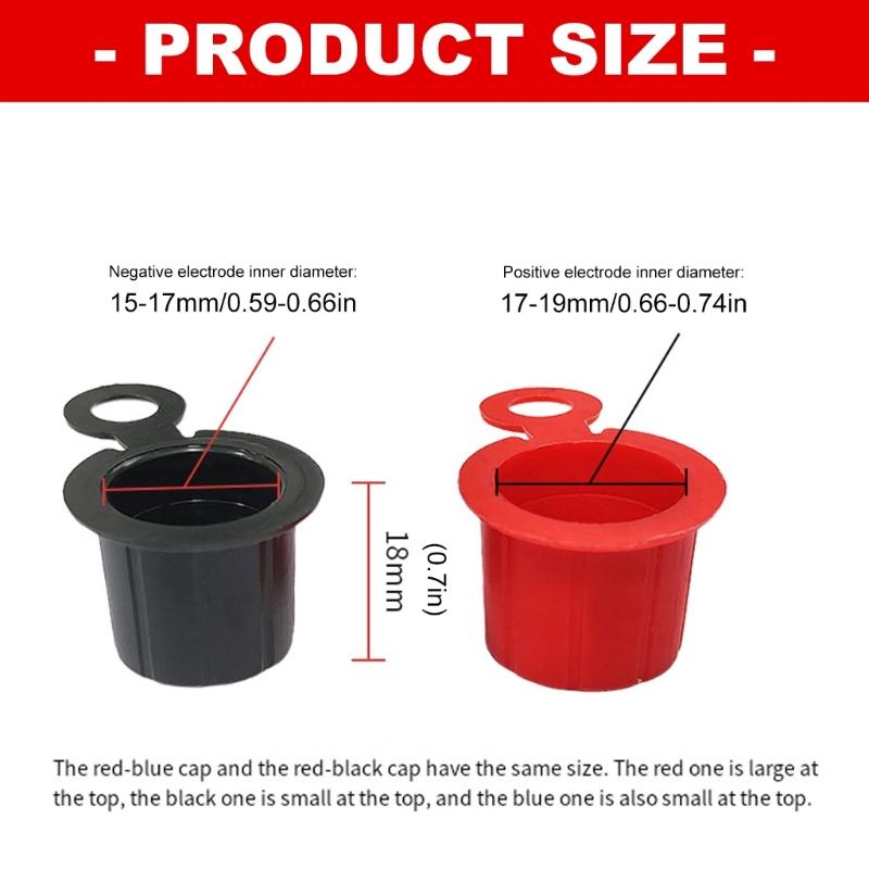 Universal Battery Terminal Insulator Caps Anti Leakage Corrosion Protection Battery Covers set for Various Vehicles