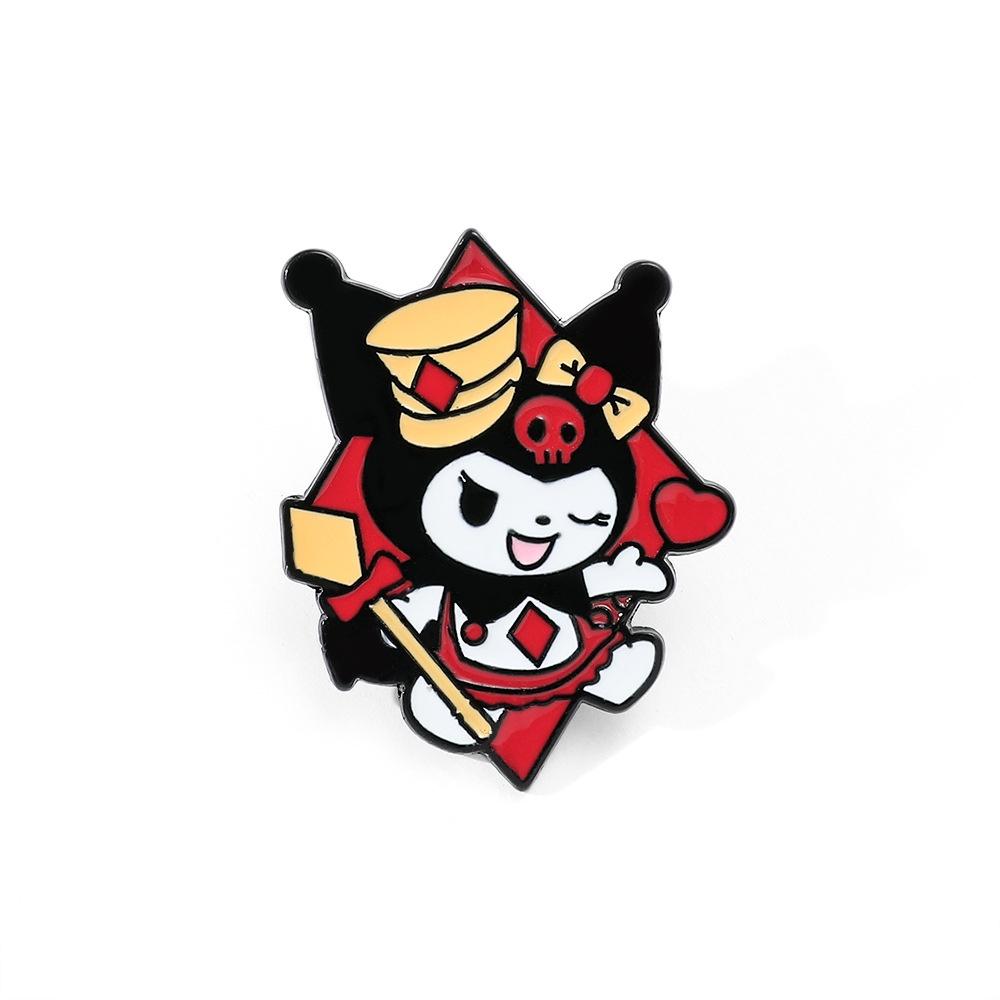 Cute And Funny Magician Kuroko Metal Badge For Students' Bags And Accessories Cartoon Character Style