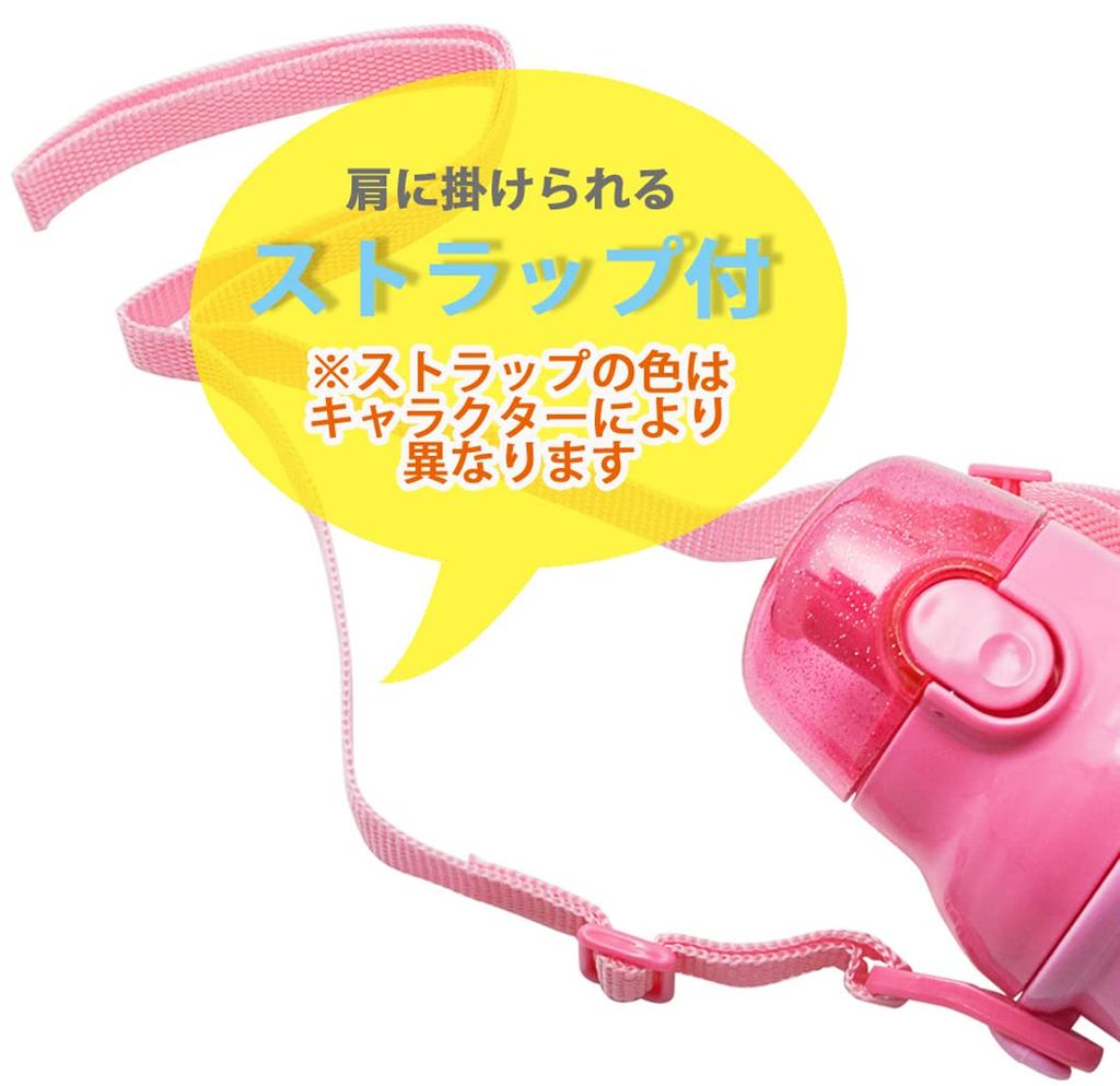 Пластиковая бутылка для воды Skater 480 мл, антибактериальная, сделано в Японии, детская Koguma-chan PSB5SANAG-A