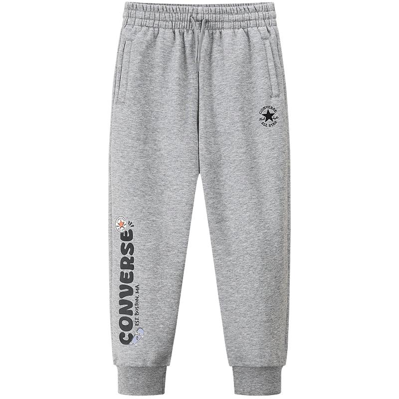 Converse Детские флисовые брюки на резинке со шнурком