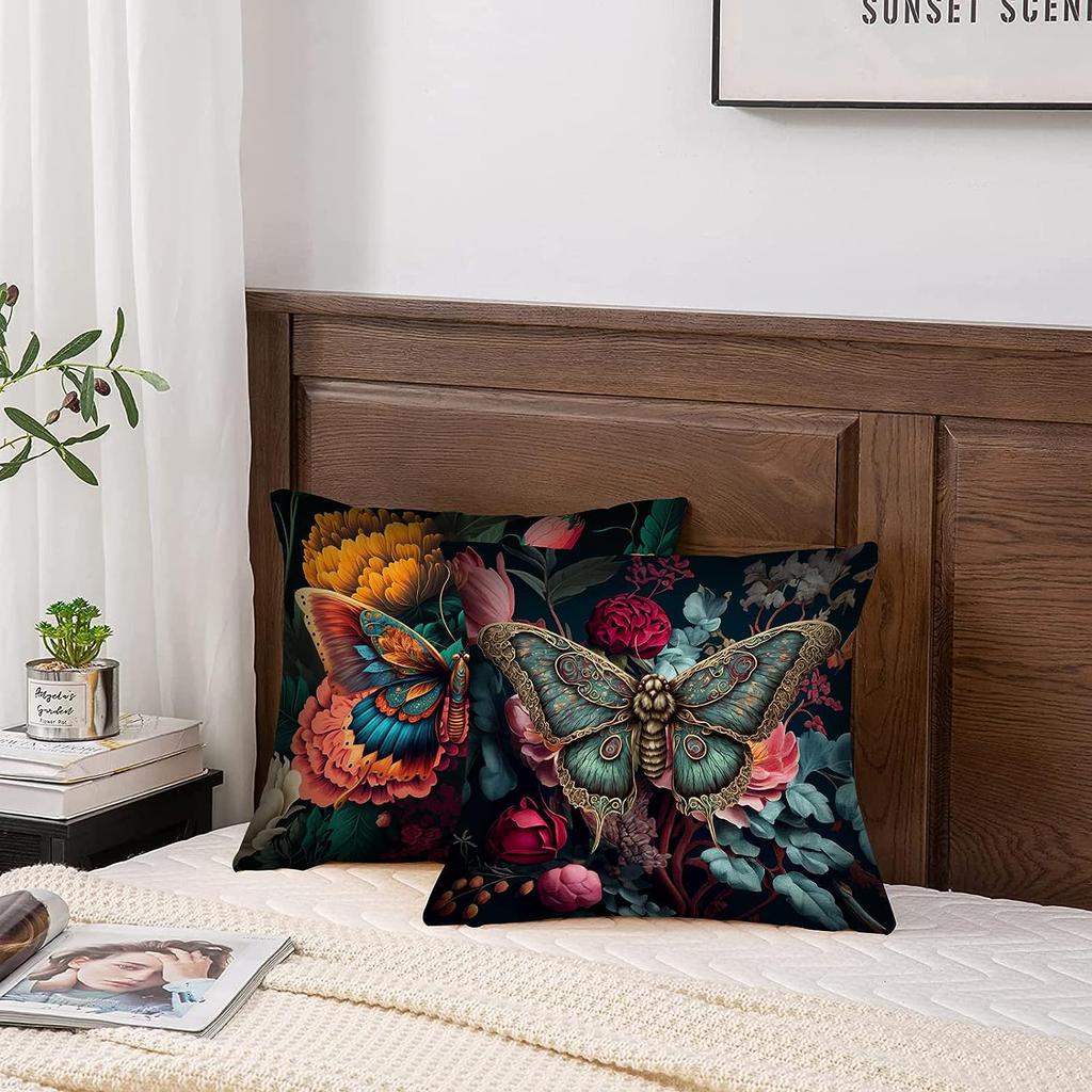 Butterfly Decorative Pillowcase Throw Pillowcase Abstract Pillowcase Modern Square Couch Home Decor Cushion Cover 45X45 Cm