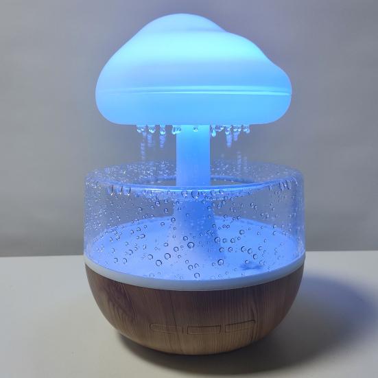 Увлажнитель воздуха «Облако-дождь» со светодиодной подсветкой 7 цветов, низким уровнем шума, креативной формы