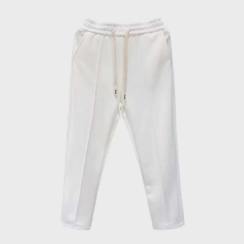 2024 Мужские корейские стильные свободные повседневные летние брюки с широкими штанинами