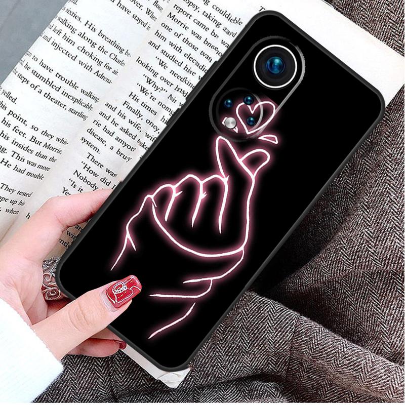 Чехол Kpop Пальцевое Сердце для Honor Magic 8 5 6 7 Lite Honor 200 400 Pro 50 70 90 X9d X9b X9c X9a X8c X8b Win RT