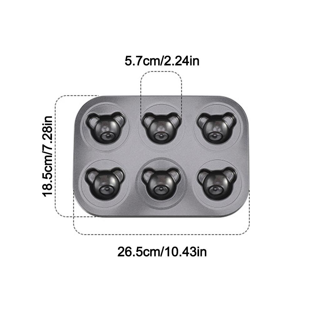 6/12 Cavity Cake Mold Non Stick Baking Mold Cute Biscuit Candy Mould Kitchen Bakeware