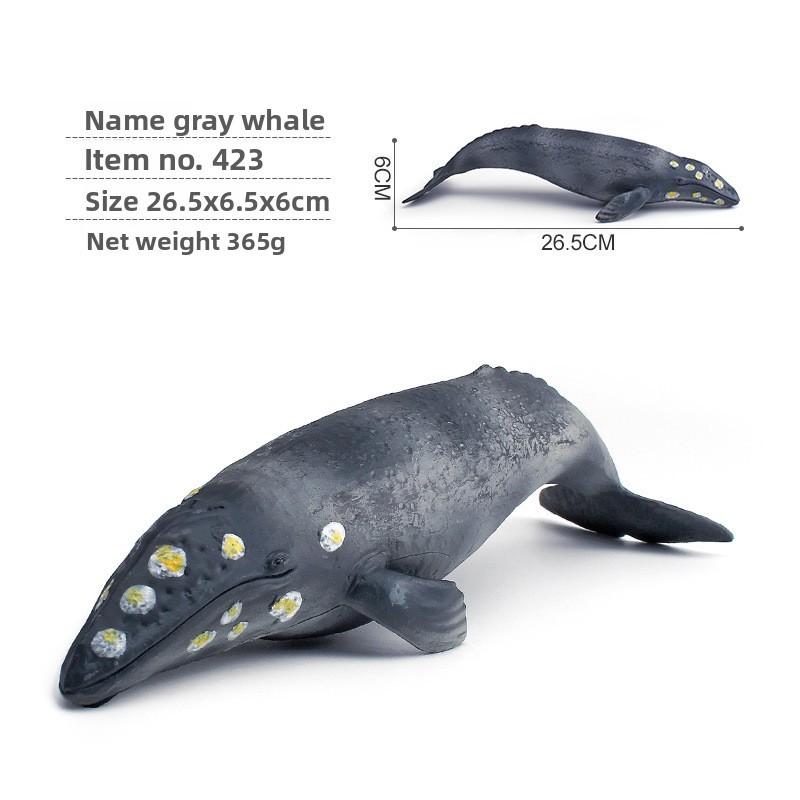 Blue Whale Marine Animal Pvc Model Collection For Kids Educational Display Toys