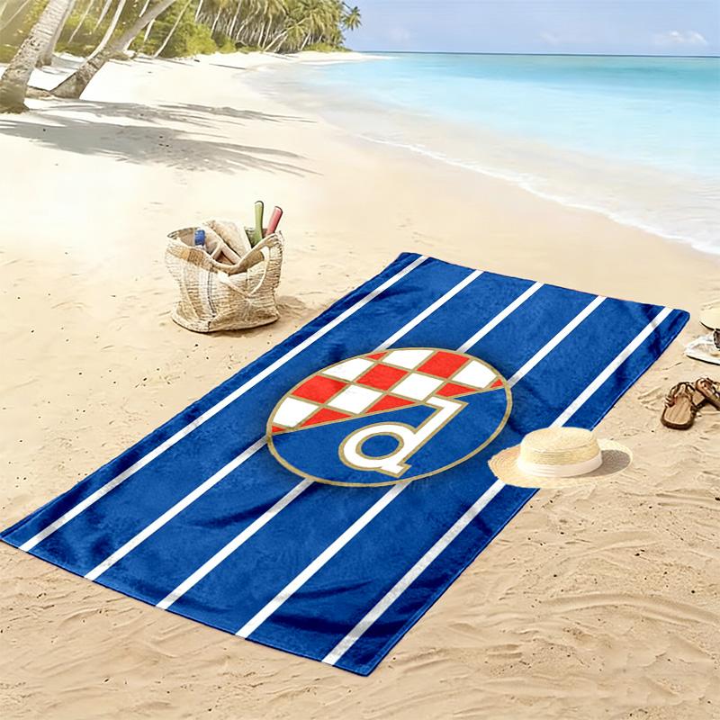 Dinamo Zagreb Print Beach Towel, Large Soft Quick Dry Towel for Beach Camping Swimming