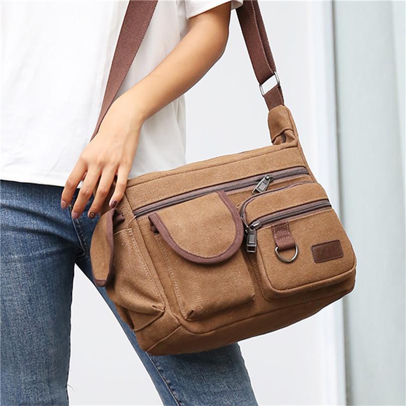 Высококачественная парусиновая сумка-мессенджер, мужская винтажная водостойкая сумка через плечо, портфель, мужская сумка на плечо