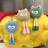 Cute Cartoon Key Button Plush Doll Doll Small Briquette Handbag Pendant Car Key Chain Accessories Small Gift