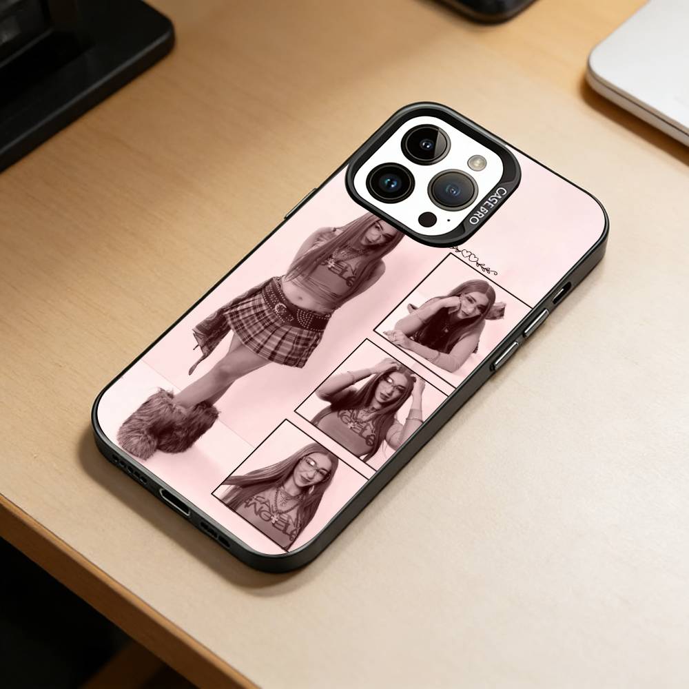 Singer DLR-De La Rose Phone Case For iPhone 17,16,15,14,13,12,11 Plus,Pro Max,XS,Colorful Silver Phone case Funda Cover