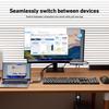 KVM-переключатель BENFEI HDMI (8K@60Гц/4K@240Гц) USB-переключатель с 4 портами USB 3.0, для 2 компьютеров, общий монитор, клавиатура и мышь. Простое подключение с