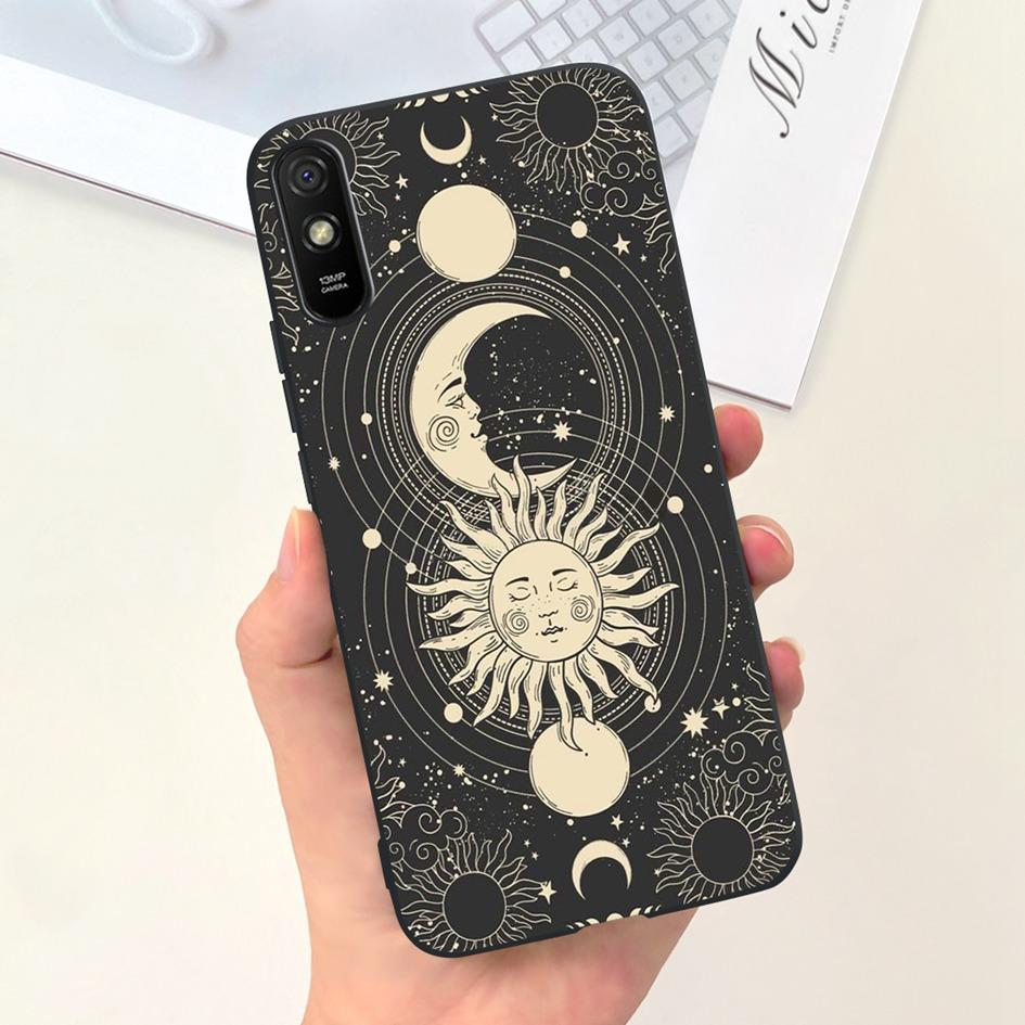 Для Xiaomi Redmi 9A Чехол Redmi 9AT Покрытие Модный Пейзаж Луна Мягкий Силикон Тонкий Funda Для Xiaomi Redmi 9i Redmi9i Спорт Coque