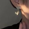 Fashion Two-color Heart  Earrings For Women