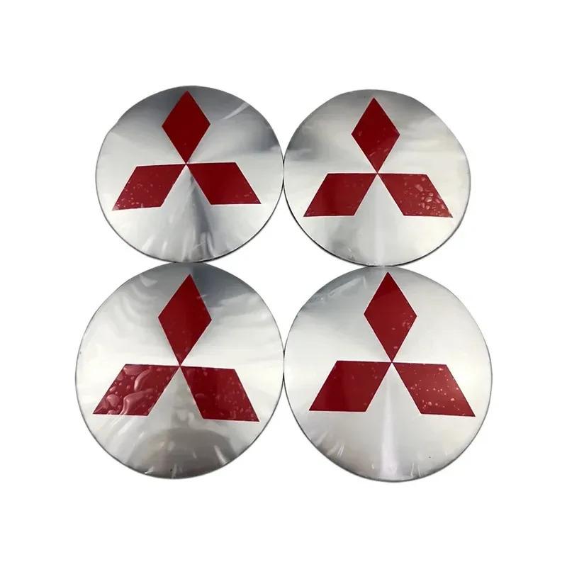 zjdf10 4PCS Car Wheel Hub Center Stickers Decal Emblem For Mitsubishi ASX Ralliart Lancer Cordia Pajero Outlander Eclipse Galant Mirage