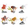 Aquarium Ornaments 6 Pieces Artificial Fish Aquarium Statue Under Water Realistic Animals With Base For Library Bedroom Living