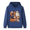 B1651 Multi-color Fashion Kids Boys Girls Halloween Print Long Sleeves Hoodie
