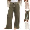 Women's Winter Sweatpants Solid Color Casual Pants Women's Fleece Sweatpants Wide Leg Straight Pants