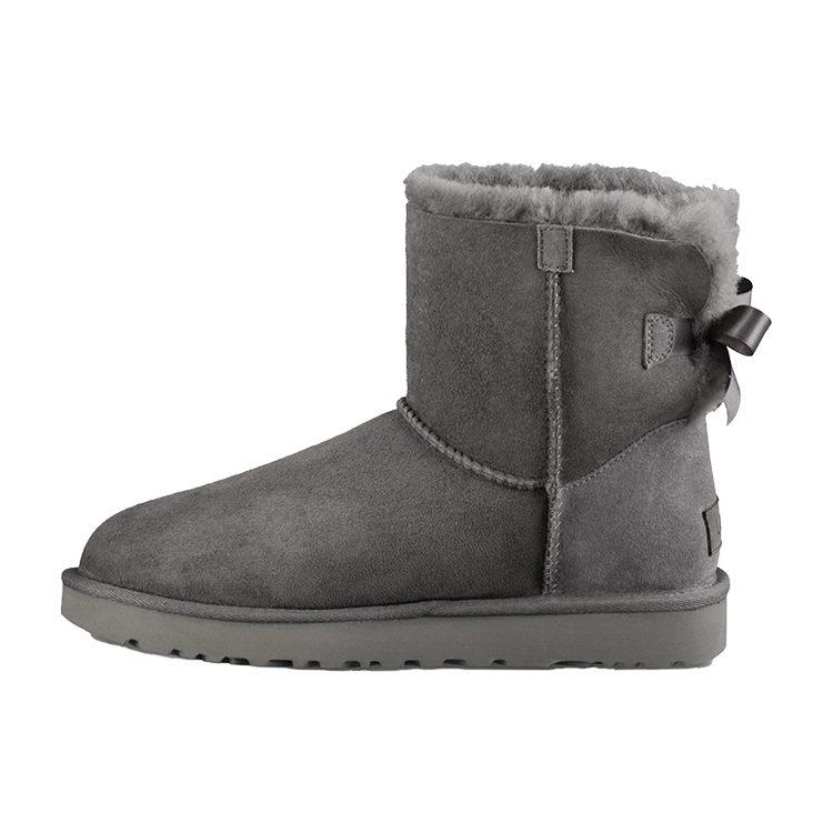 UGG Мини-ботинки Bailey Bow II Серые Женские 1016501-GREY
