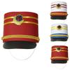 Unisex Drum Major Hat Soldier Cap Marching Band Hat Star Badge Fancy Dress Military Costume Hat