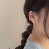 Retro Hong Kong Style Ear Clip for Women Cold Style Retro Feel Without Ear Piercing Earrings Chain Ear Bone Clip Trendy
