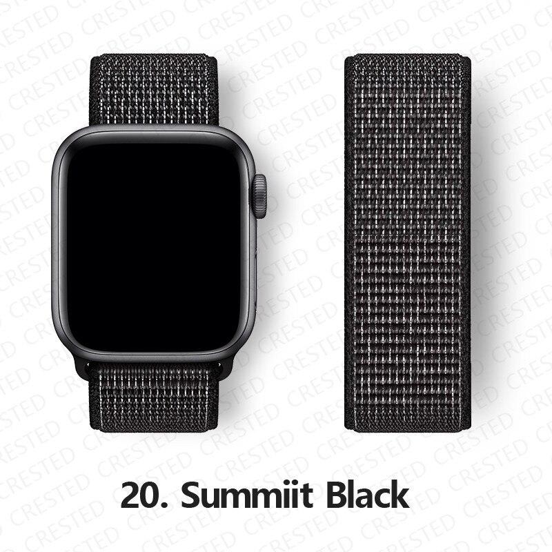 Нейлоновый ремешок для Apple, ремешок для часов 44 мм, 40 мм, 42 мм, 38 мм, браслет для умных часов, ремень, спортивный браслет-петля, iWatch series 3, 4, 5, 6, se, ремешок