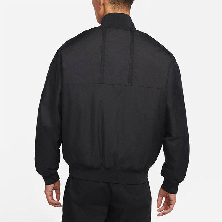 Jordan Значок с логотипом, бейсбольный воротник, облегающая куртка с рукавами реглан, осенняя мужская верхняя одежда, черный DJ0878-010