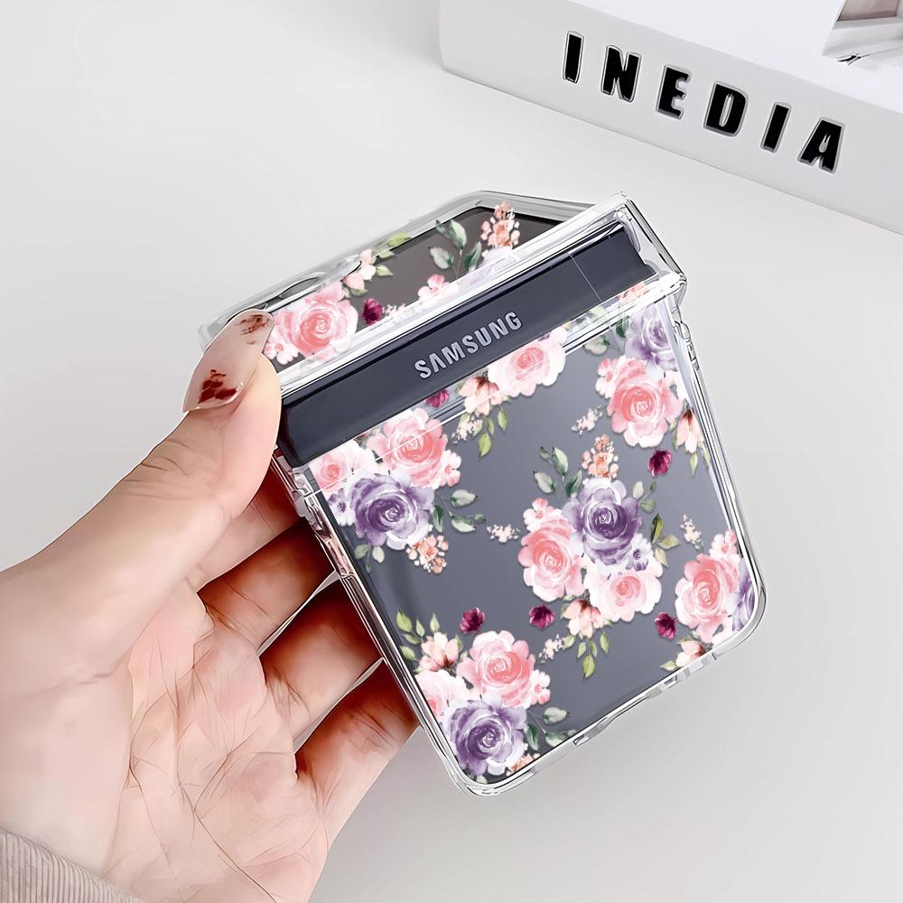 Чехол для телефона 'Стрекоза на цветке' для Samsung Z Flip 3 4 5 6 F711 Чехлы Funda для Samsung Z FLIP 3 4 5 6 Чехол-бампер Funda Coque