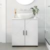 Bathroom Cabinet White 61 x 35 x 64 cm Particleboard & Metal