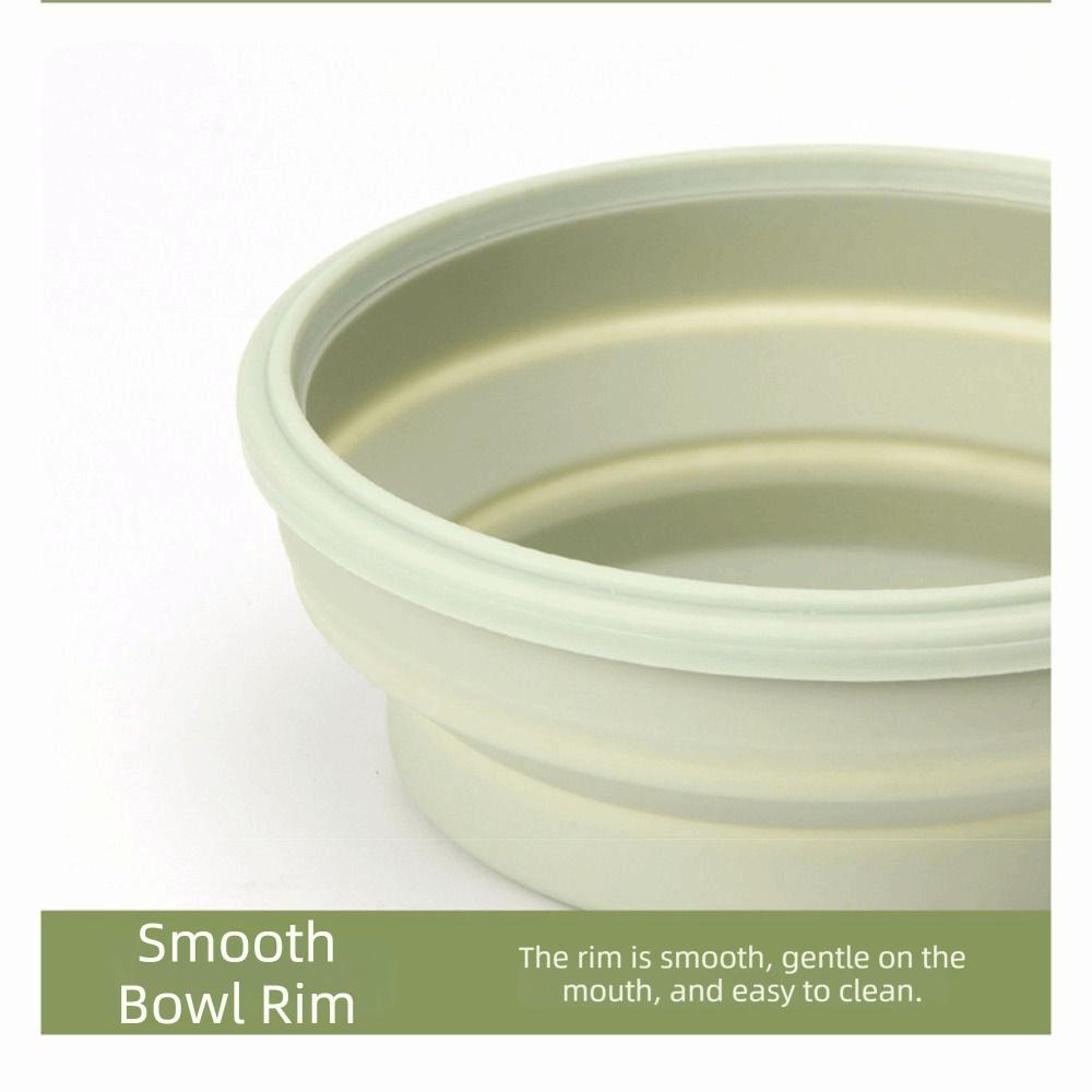 with Lids Portable Food Container Solid Colors Silicone Collapsible Bowl  Outdoor