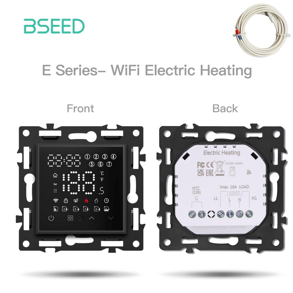 BSEED WIFI Термостат Водяной Электрический Теплый Пол Отопление Газовый Котел Температура Модуль Дистанционного Управления с Alexa Серия E Сделай Сам