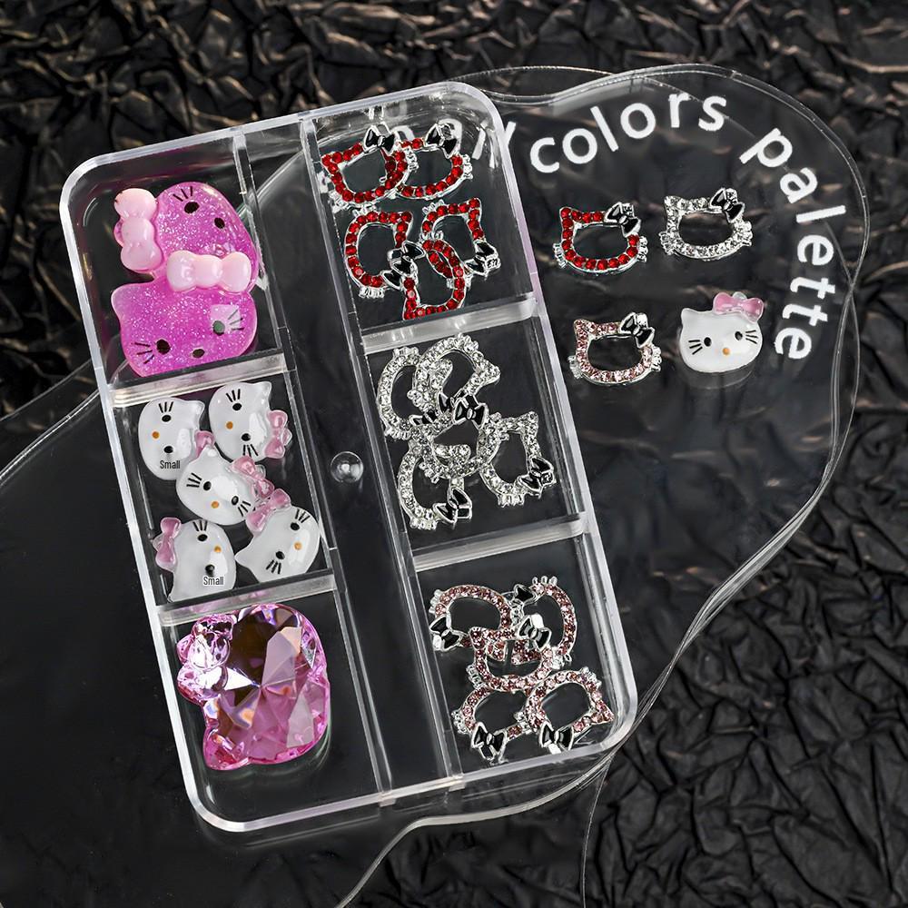 Алмазный Арт для Ногтей Hello Kitty Алюминиевые Аксессуары