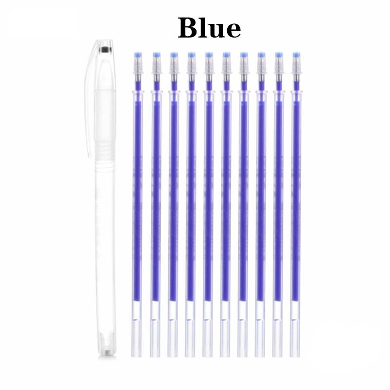 1 комплект маркеров, маркеры для ткани, карандаш, термопленка, затемнение, 10 шт. стержней + 1 шт., чехол для ручки