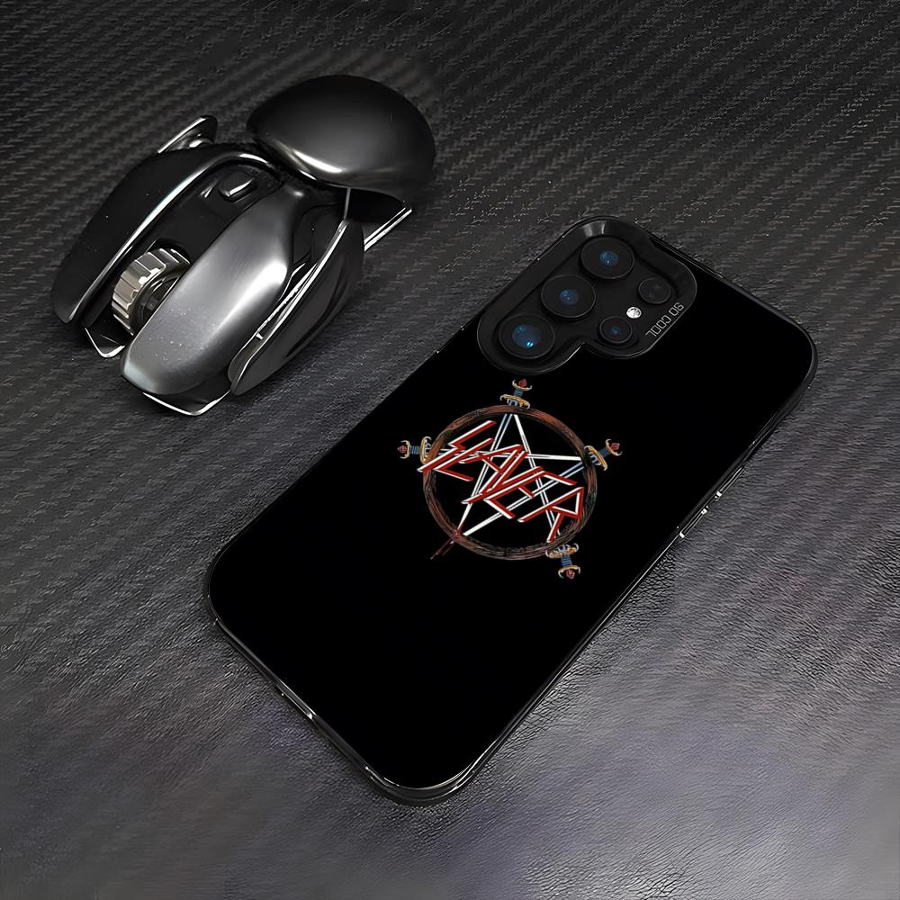 S-Slayer Metal Rock Band Phone Case For Samsung A25 A33 5G A54 A36 A35 A56 A52 A14 Shockproof Colorful Cover